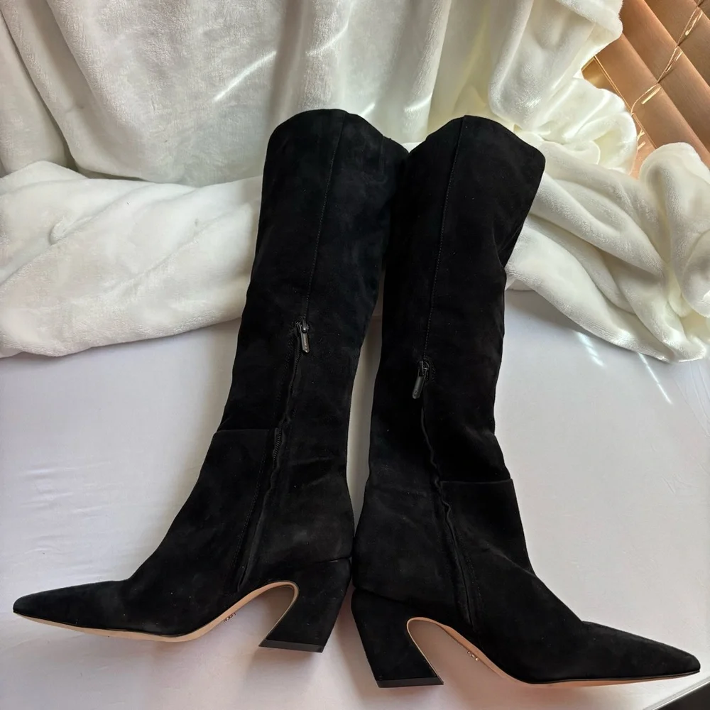 Sam Edelman Sulema Suede Boots Size 6 black NWOT - Picture 7 of 12